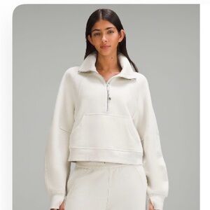lululemon athletica Bone Half zip Sweater